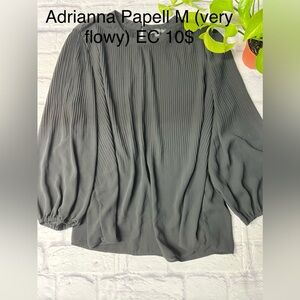 Adrianna Papell M black blouse